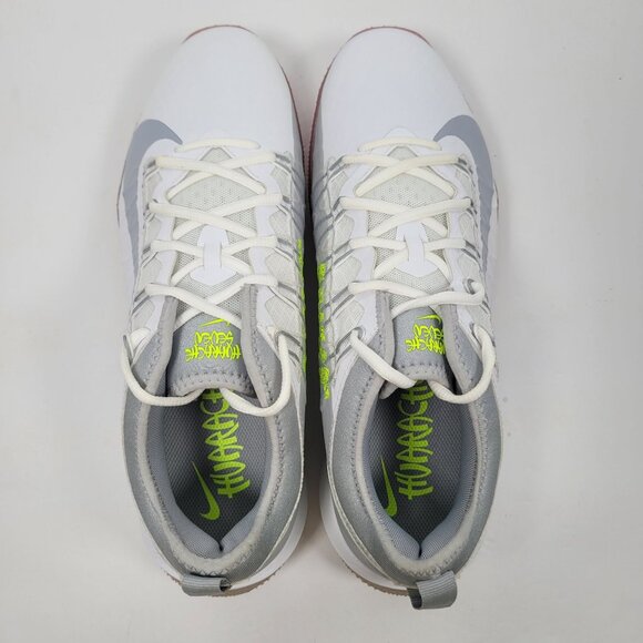 Nike Alpha Huarache 7 Pro TF Lax Men's White Gray Shoes CJ0235-101 US Sz 11.5 - Picture 8 of 10